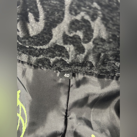 Desigual Black Brocade Coat - Picture 9 of 11